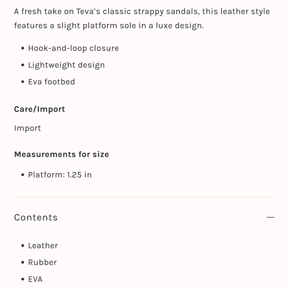 Teva x Free People Midform Leather Sandal - Picture 4 of 7